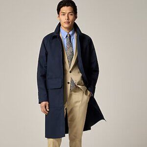 J. Crew Rivington Car Coat in Water-Resistant Cotton Twill Size 38S
